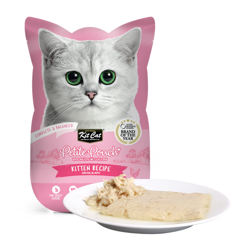 Kit Cat Petite Pouch Complete & Balanced Kitten Chicken In Aspic 70g