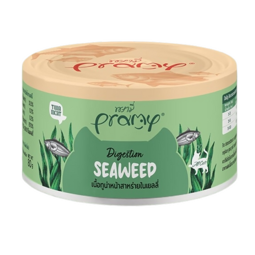 Pramy DIGESTION TUNA TOPPING SEAWEED RECIPE IN CAN 80G