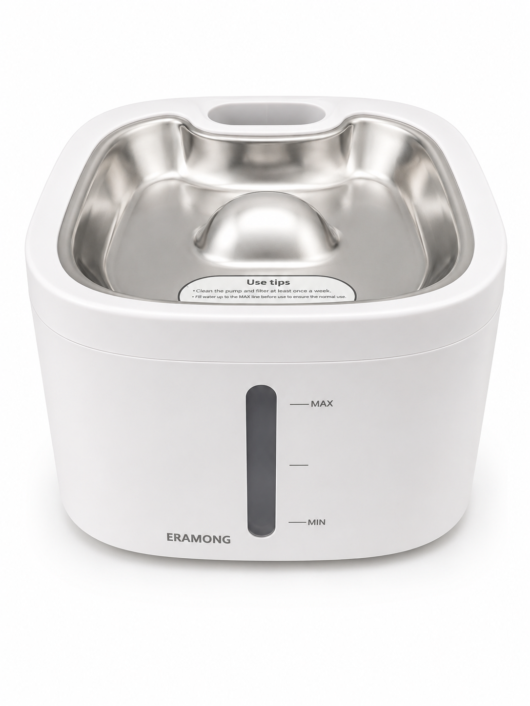 Stainless Steel Wireless Charging Cat Water Fountain