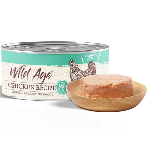 Absolute Bites Wild Ages Complete Wet Diet – Chicken Recipe 80g
