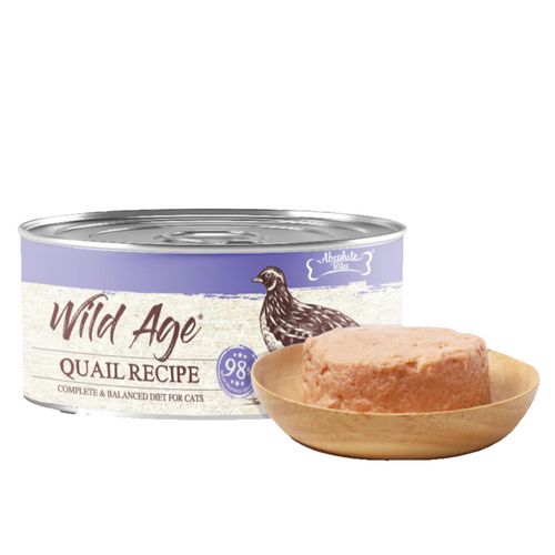 Absolute Bites Wild Ages Complete Wet Diet – Quail Recipe 80g