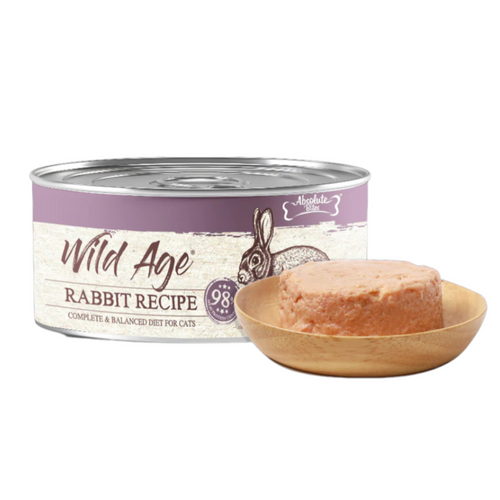 Absolute Bites Wild Ages Complete Wet Diet – Rabbit Recipe 80g