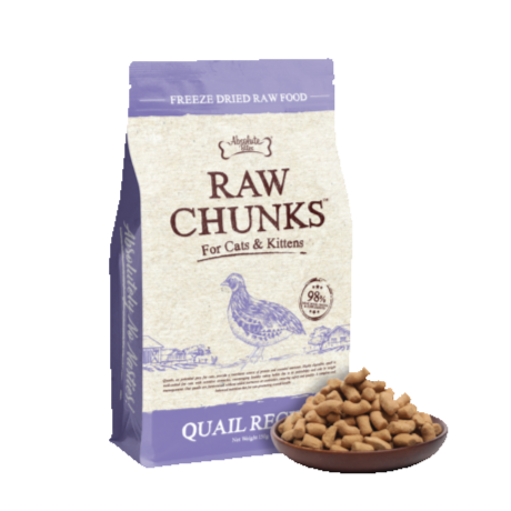 Absolute Raw Chunks Freeze Dried Cat 150g – Quail Recipe