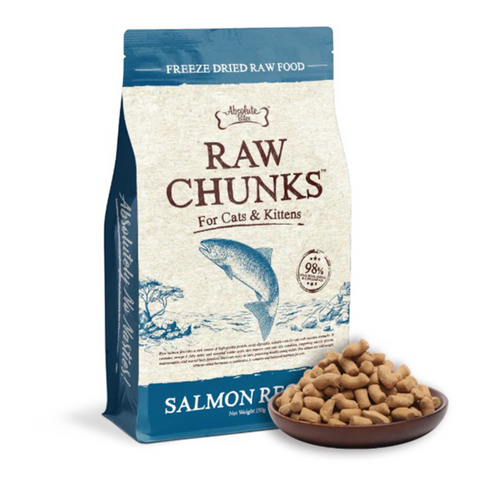 Absolute Raw Chunks Freeze Dried Cat 150g – Salmon Recipe