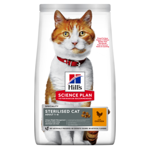 Hill's Science Plan Sterilised Adult Cat Food with Chicken 1.5kg