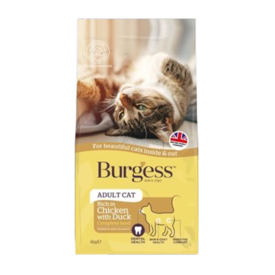 Burgess Supacat Adult rich in Chicken with Duck - 2kg