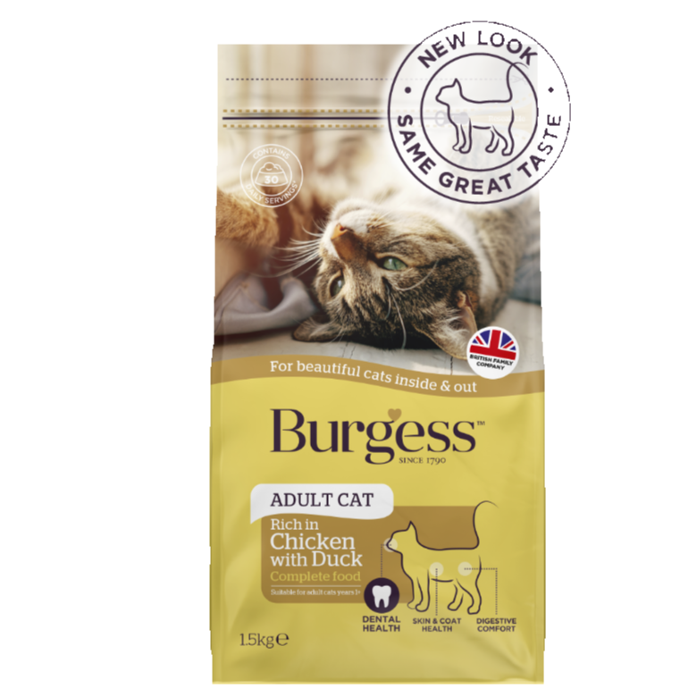Burgess Supacat Adult rich in Chicken with Duck