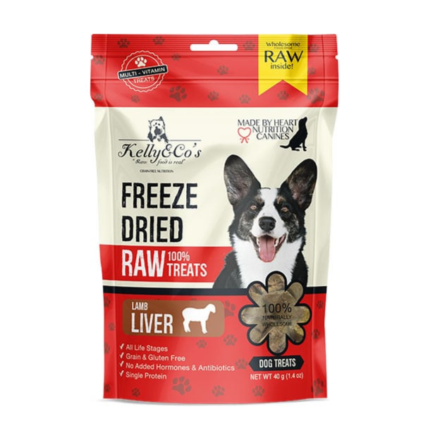 Kelly & CO’s Freeze Dried Raw Treat Lamb Liver 40g