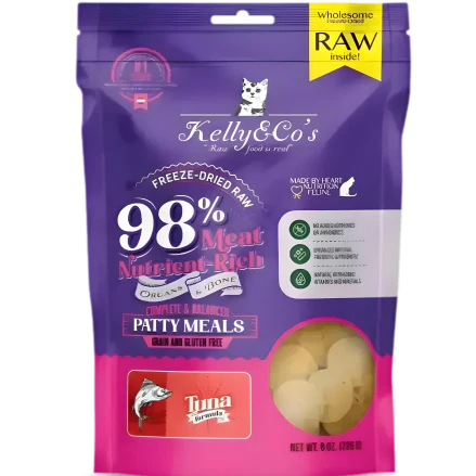 Kelly & Co’s Freeze-Dried Cat Patty Meals TUNA – 226g