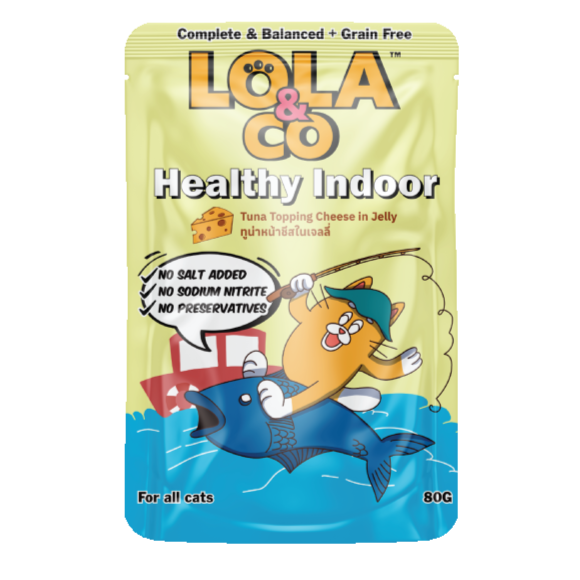 Lola & Co Healthy Indoor Tuna Topping Cheese In Jelly80g