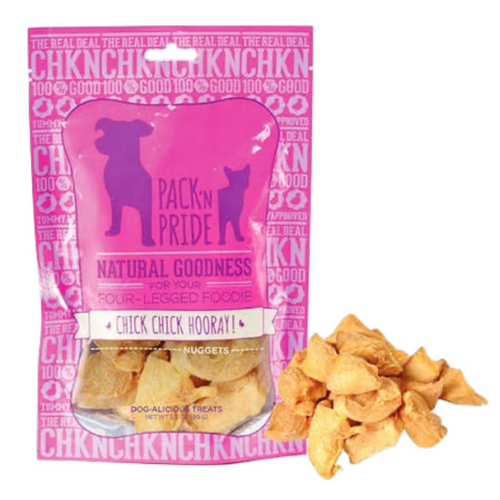 PACK’N PRIDE Chick Chick Hooray NUGGETS Dog Treats 100g