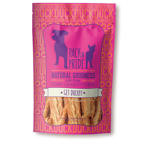 PACK’N PRIDE Get Ducky FILLET Dog Treats 100g