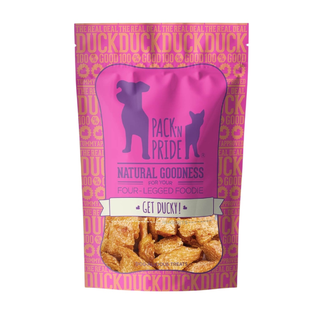 PACK’N PRIDE Get Ducky NUGGETS Dog Treats 100g