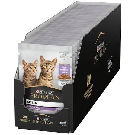 Pro Plan Kitten, Wet Cat Food, Turkey in Gravy, 26 x 85g