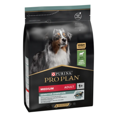 Pro Plan Sensitive Digestion Medium Adult, Dry Dog food with Lamb, 14 kg