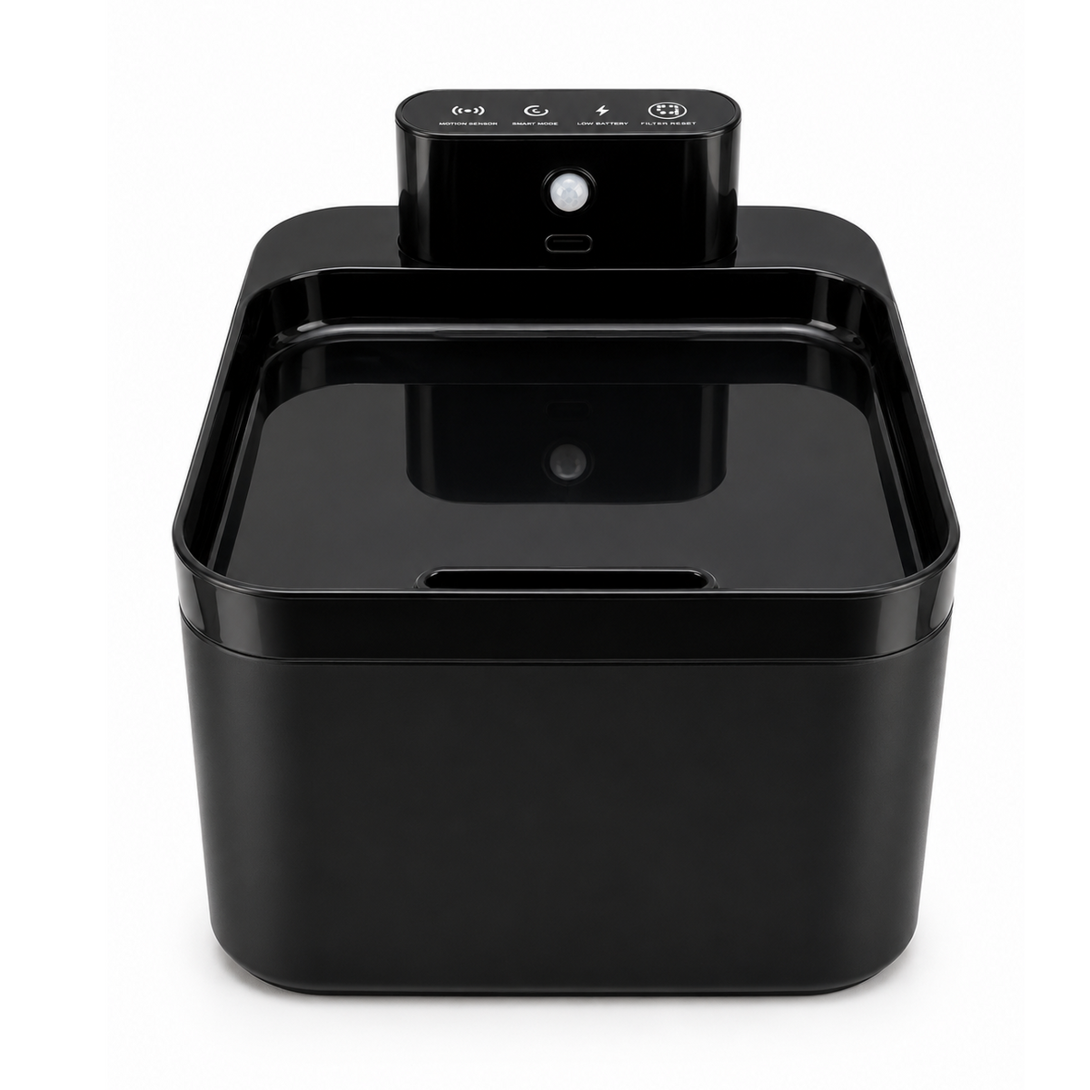 Wireless Water Fountain Square 2.2L Black
