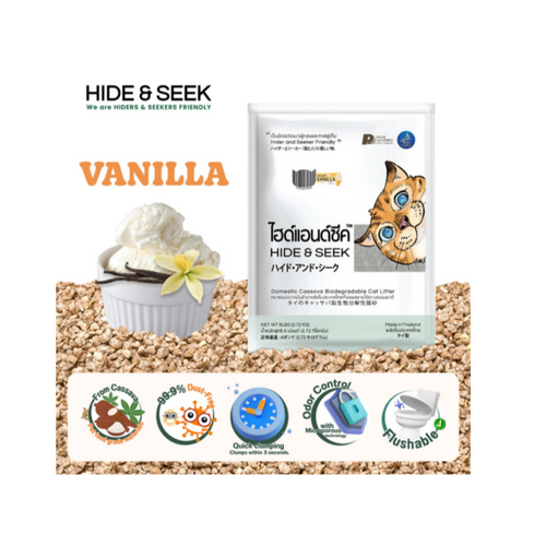 Hide & Seek Cassava Cat Litter Vanilla 6L